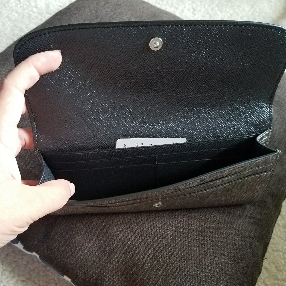 Coach wallet colorblock silver/chalk - Picture 4 of 6
